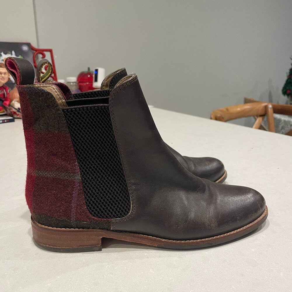 Joules - Chelsea Tartan Boots - Size 7